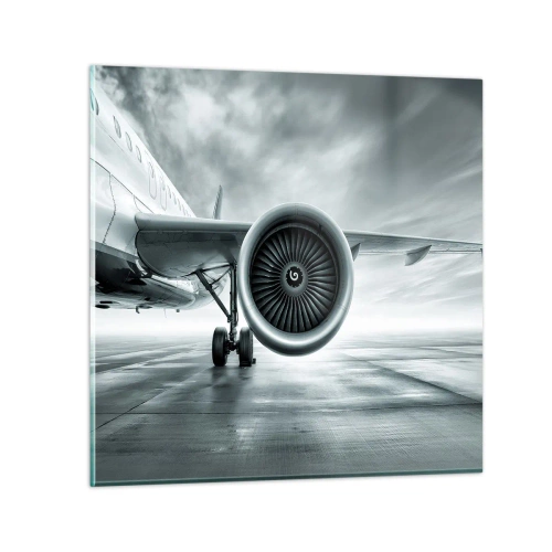 Üveg kép - Van erő! - 50x50 cm