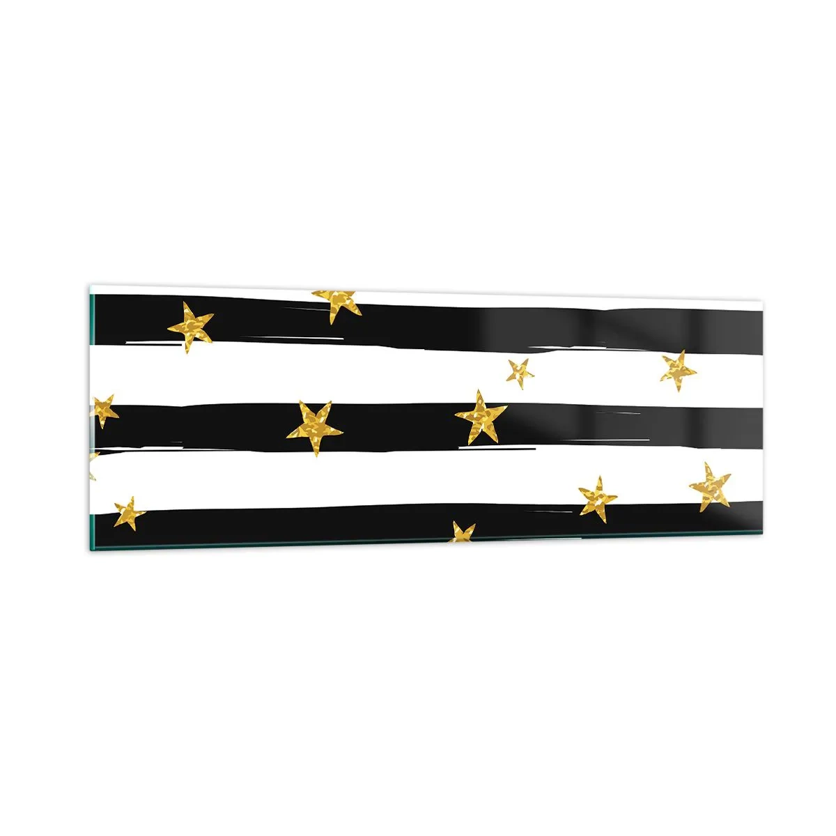 Üveg kép - Mindannyian szerencsés csillag alatt születtünk - 90x30 cm