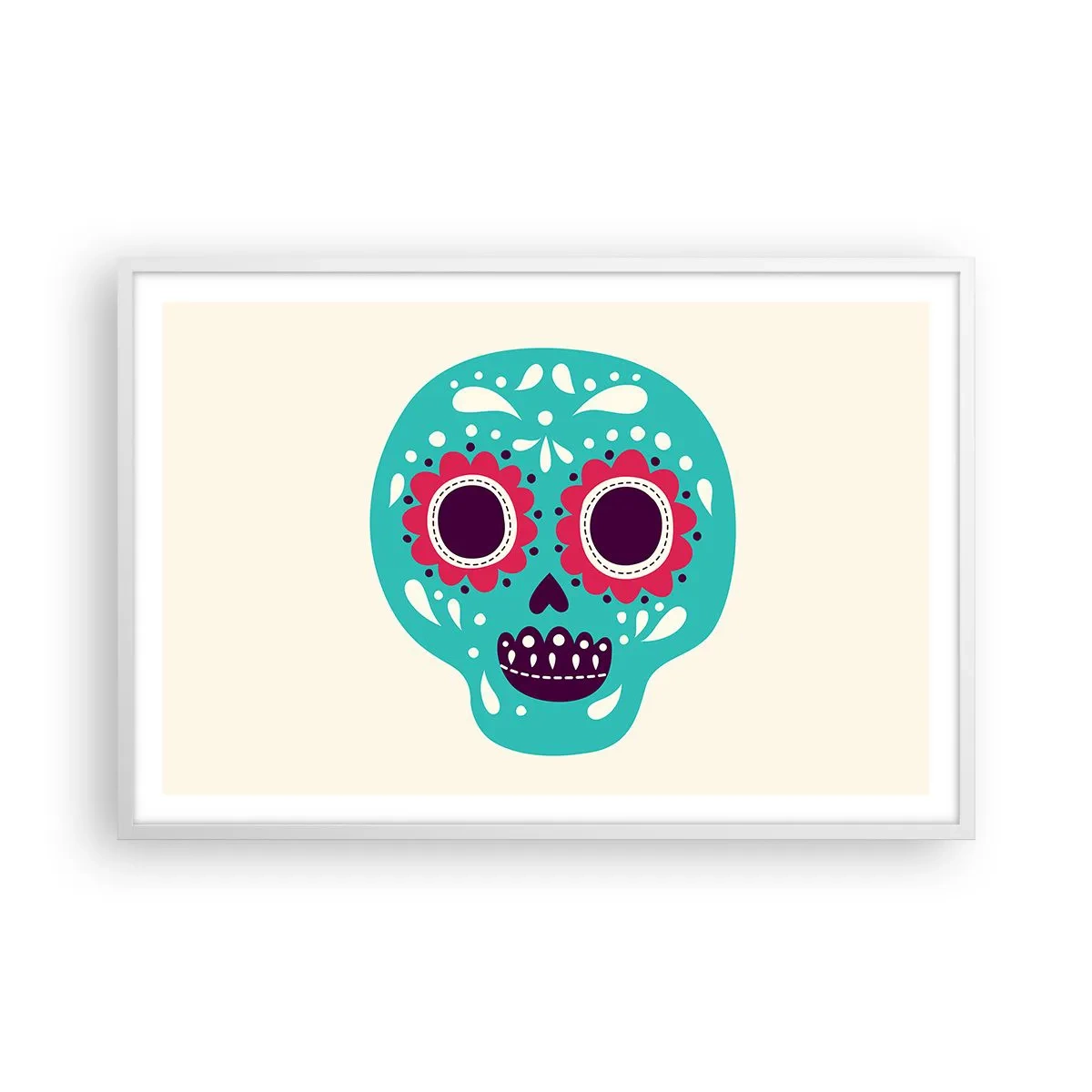 Poszter fekete keretben - Az élet - szórakozás a halálig - 91x61 cm