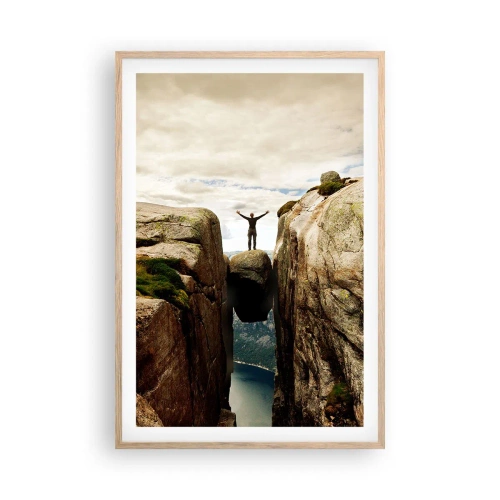 Poszter világos tölgy keretben - Hogy vagyok ?! - 61x91 cm