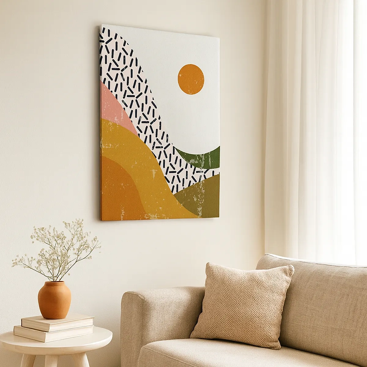 Vászonkép - Napfényes absztrakció - 50x70 cm