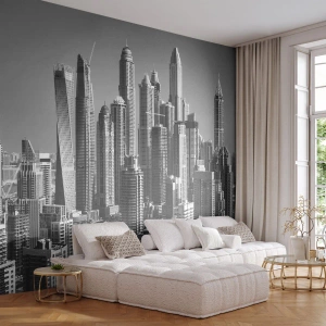 Fotótapéta Premium Sand - Város a sivatagban - Építészet, Város, Dubai - 350x256 cm