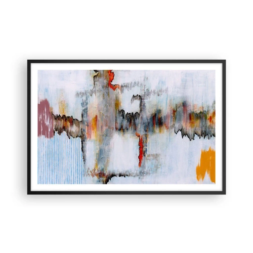 Poszter fehér keretben - Egy bottal a vízen - 91x61 cm