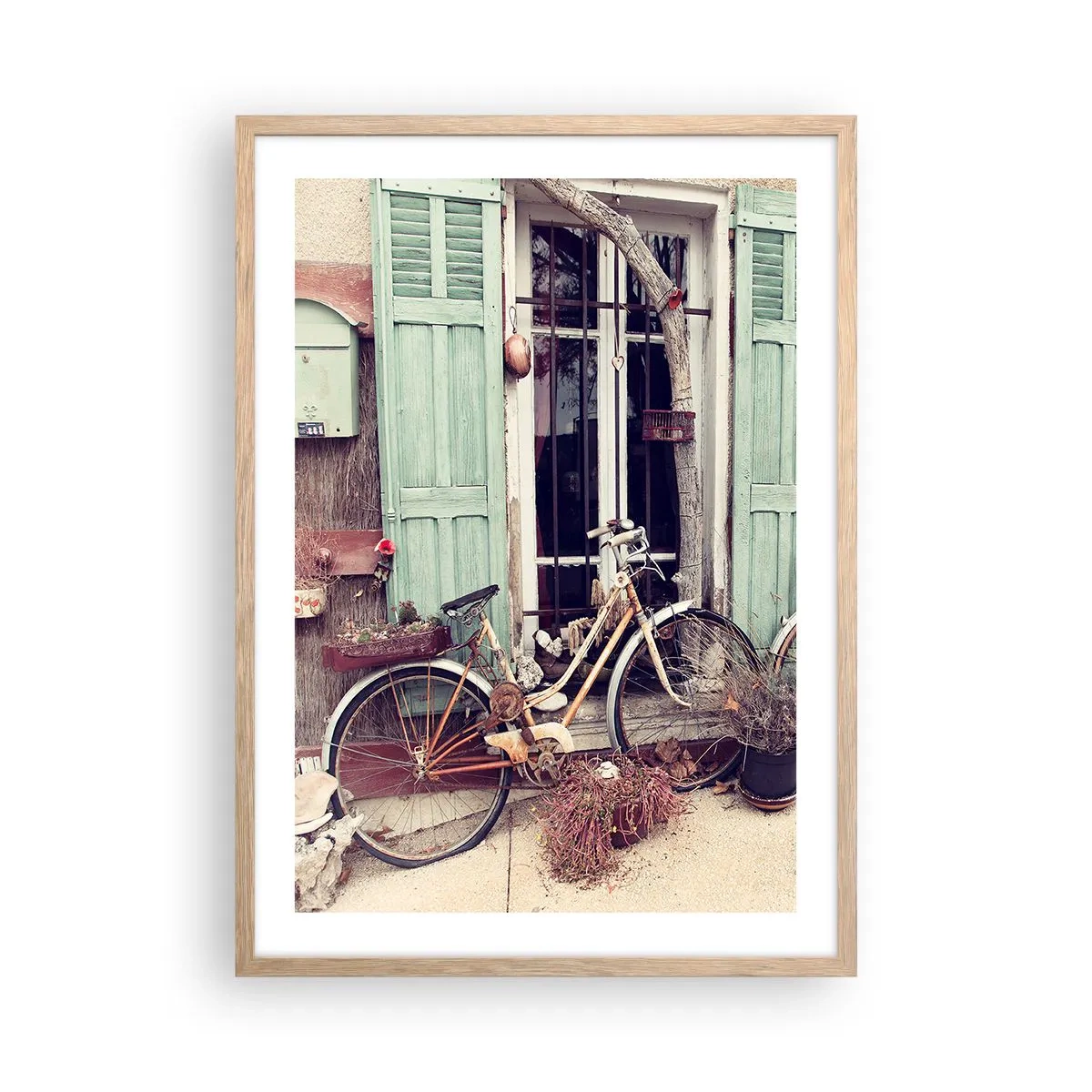 Poszter világos tölgy keretben - Éljen a tartomány - 50x70 cm