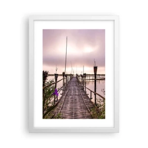 Poszter fekete keretben - Nyugalom és csend Ázsiában - 30x40 cm