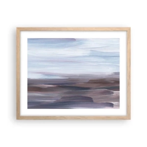 Poszter világos tölgy keretben - Elemek: víz - 50x40 cm