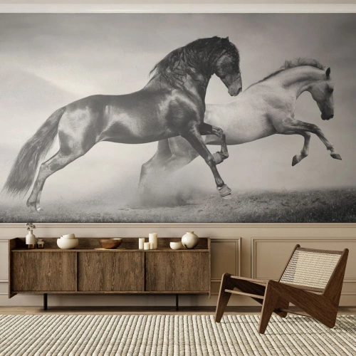 Fotótapéta Premium Sand - Angyalok és démonok - Állatok, Lovak, Természet - 100x70 cm
