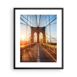 Poszter fehér keretben - Az arany hídon - 40x50 cm
