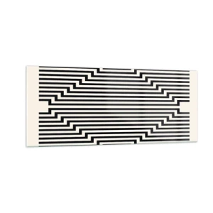 Üveg kép - Geometrikus illúzió - 100x40 cm