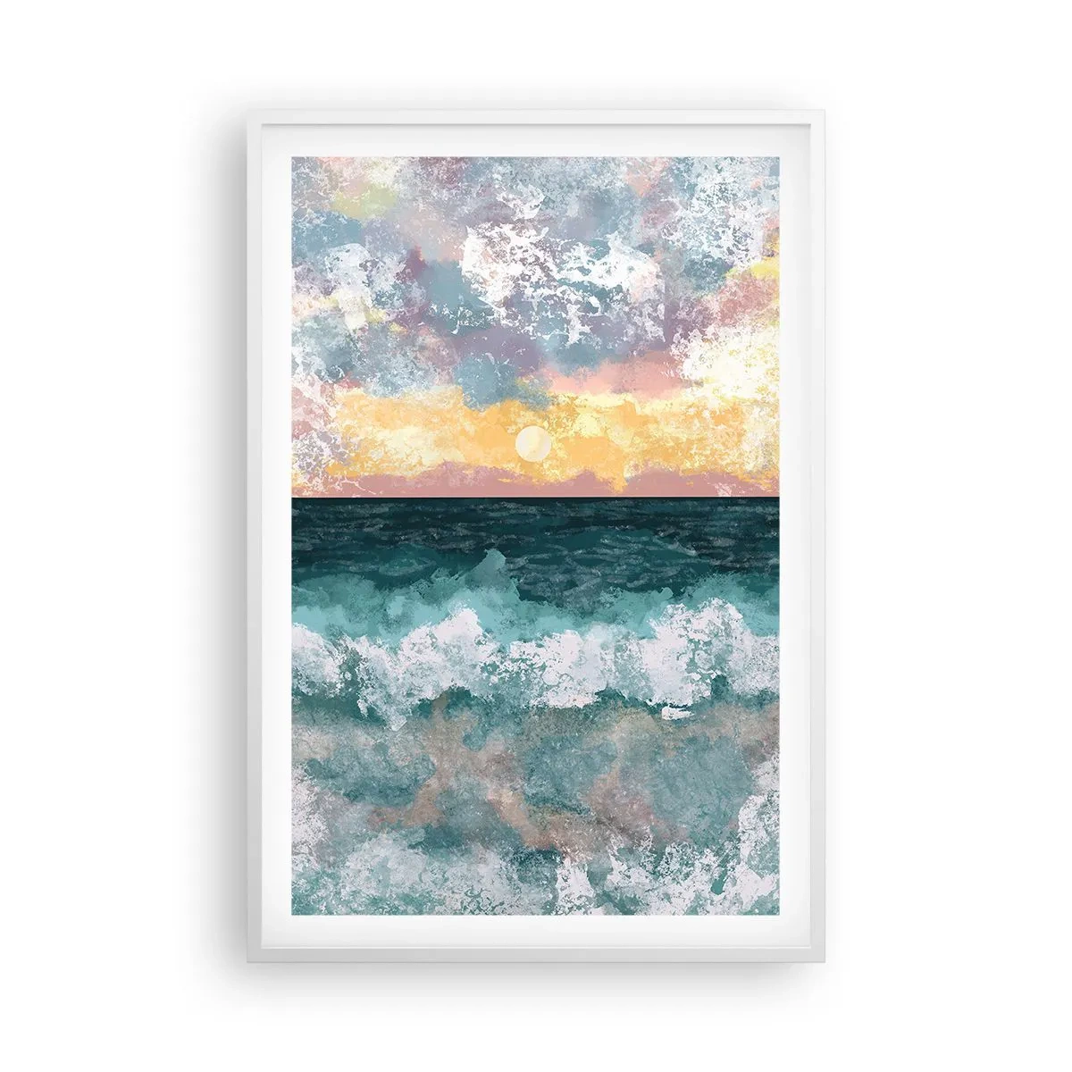 Poszter fekete keretben - Víz, fény, levegő - 61x91 cm