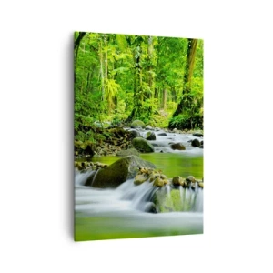 Vászonkép - Úszni a zöld tengerében - 70x100 cm