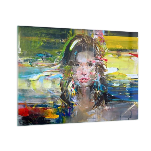 Üveg kép - A levegő függöny mögött - 100x70 cm