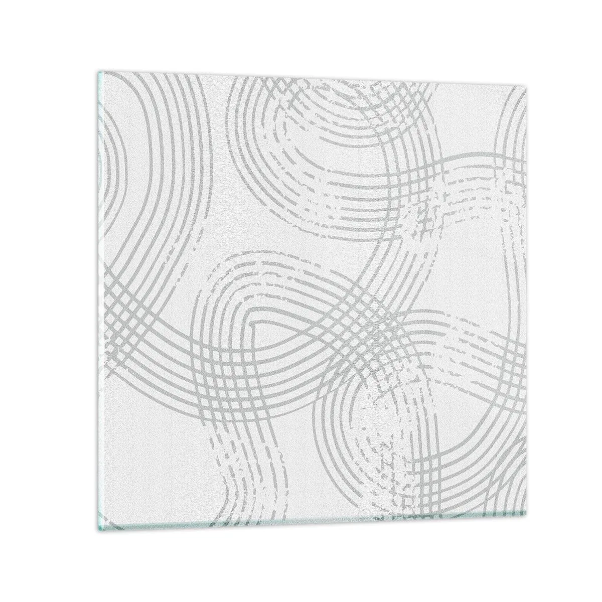 Üveg kép - Nincs egyenes út - 30x30 cm