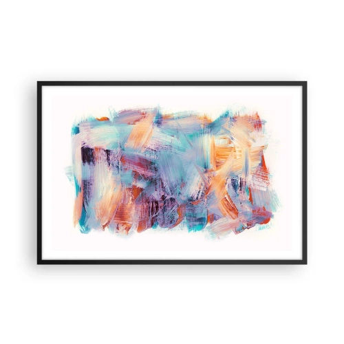 Poszter fehér keretben - Színes rendetlenség - 91x61 cm