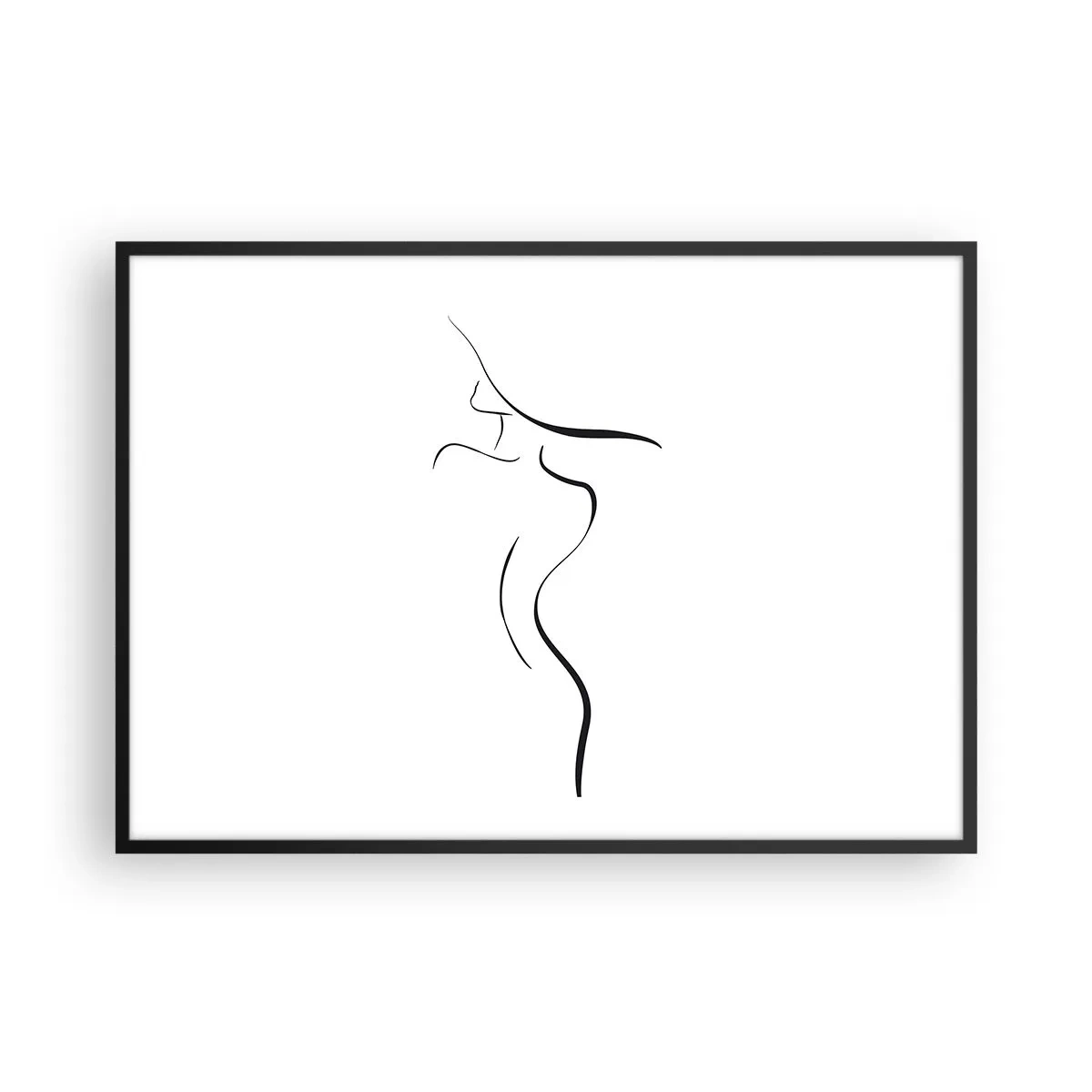 Poszter fehér keretben - Megfoghatatlan, mint egy hullám - 100x70 cm
