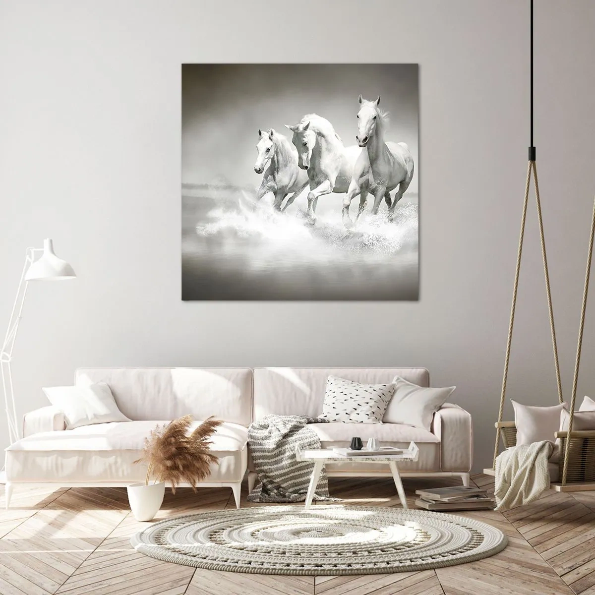 Vászonkép - Fehér őrület - 70x70 cm