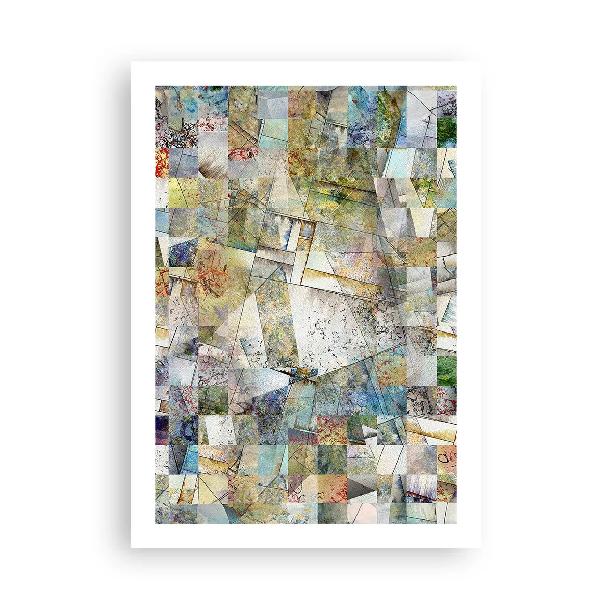 Poszter - Geometrikus átrendeződés - 50x70 cm