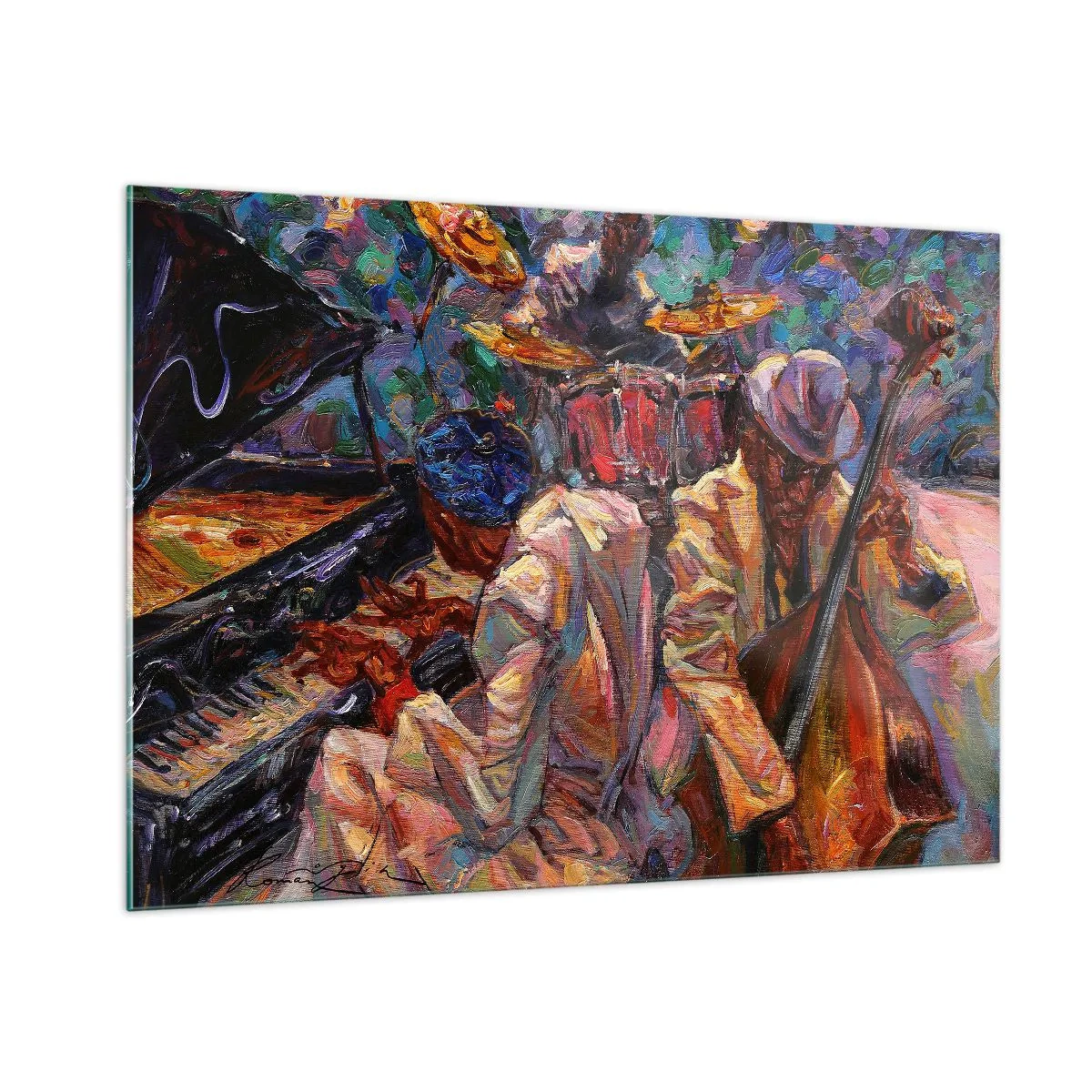 Üveg kép - Egy ritmusban - 100x70 cm