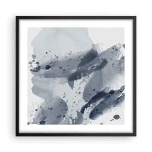 Poszter fehér keretben - A víz természetének tanulmánya  - 50x50 cm