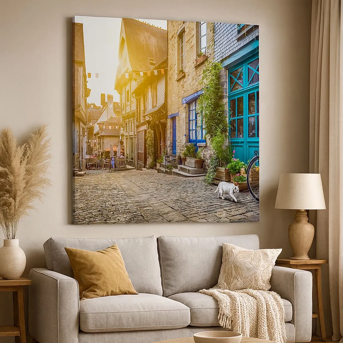 Vászonkép - A város fehér szelleme - 30x30 cm