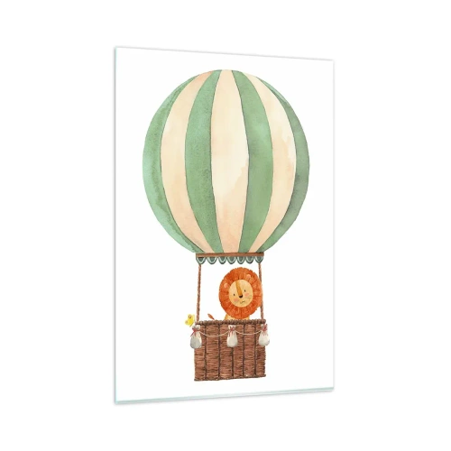 Üveg kép - Leon utazásai - 80x120 cm