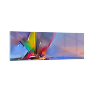 Üveg kép - Propellerek, mint a madár - 90x30 cm