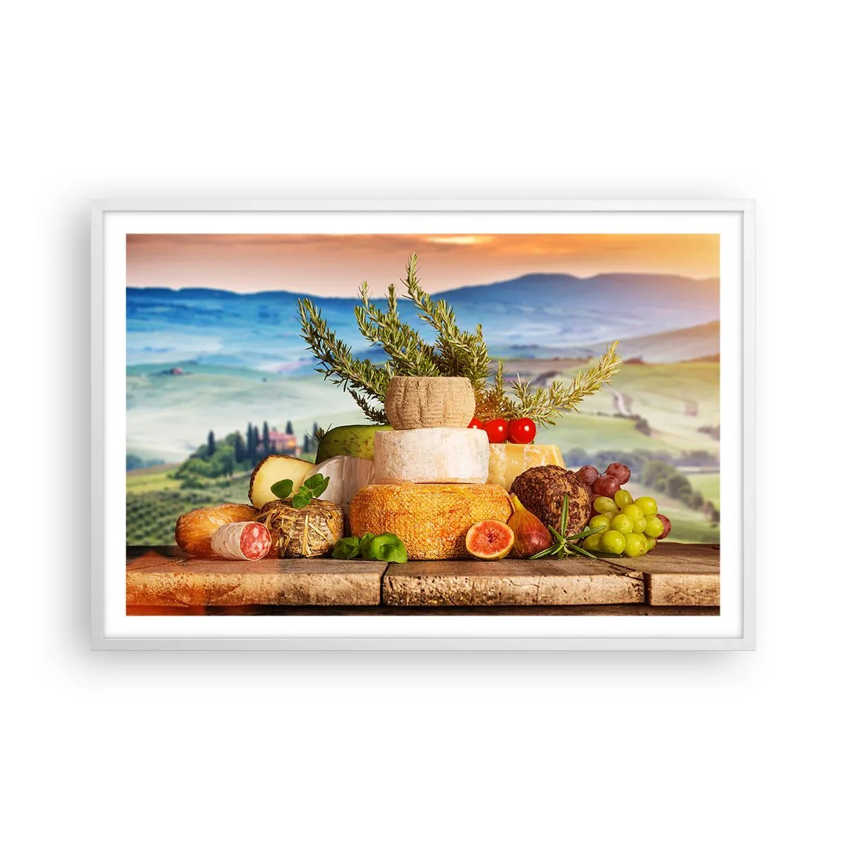 Poszter fekete keretben - Az olasz életöröm - 91x61 cm