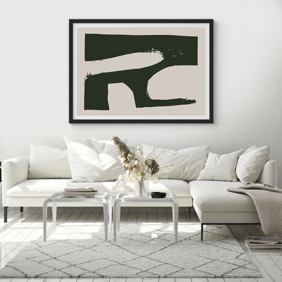 Poszter fehér keretben - Fehér öblök - 70x50 cm