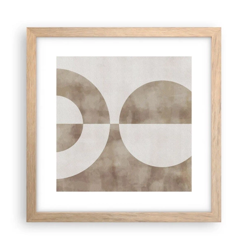 Poszter világos tölgy keretben - Hasonlóságok és különbségek - 30x30 cm