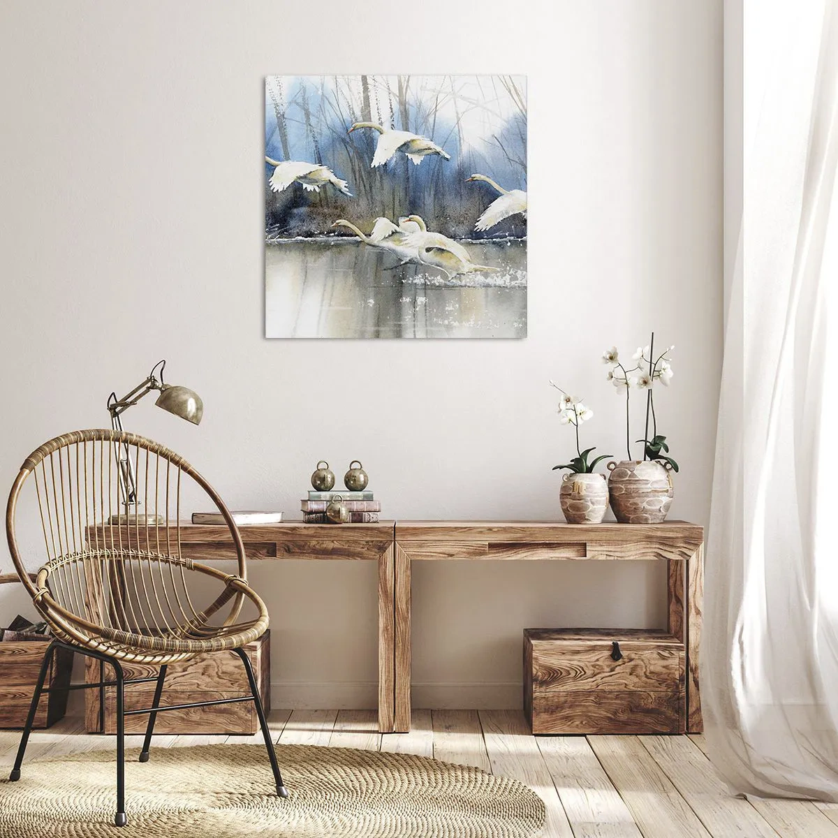 Vászonkép - Mint a vadhattyúkról szóló mesében - 60x60 cm