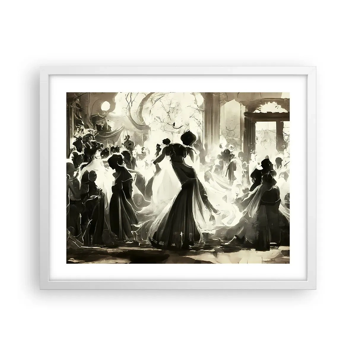 Poszter fekete keretben - Nagy álarcosbál - 50x40 cm