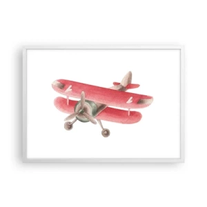 Poszter fekete keretben - Készen áll a magasba repülni - 70x50 cm