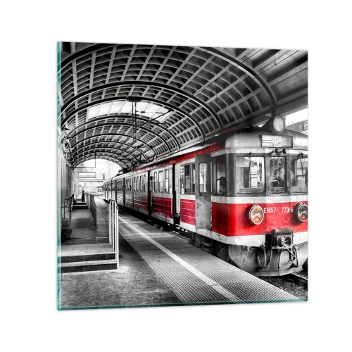 Üveg kép - Talán egy életre szóló utazás? - 30x30 cm