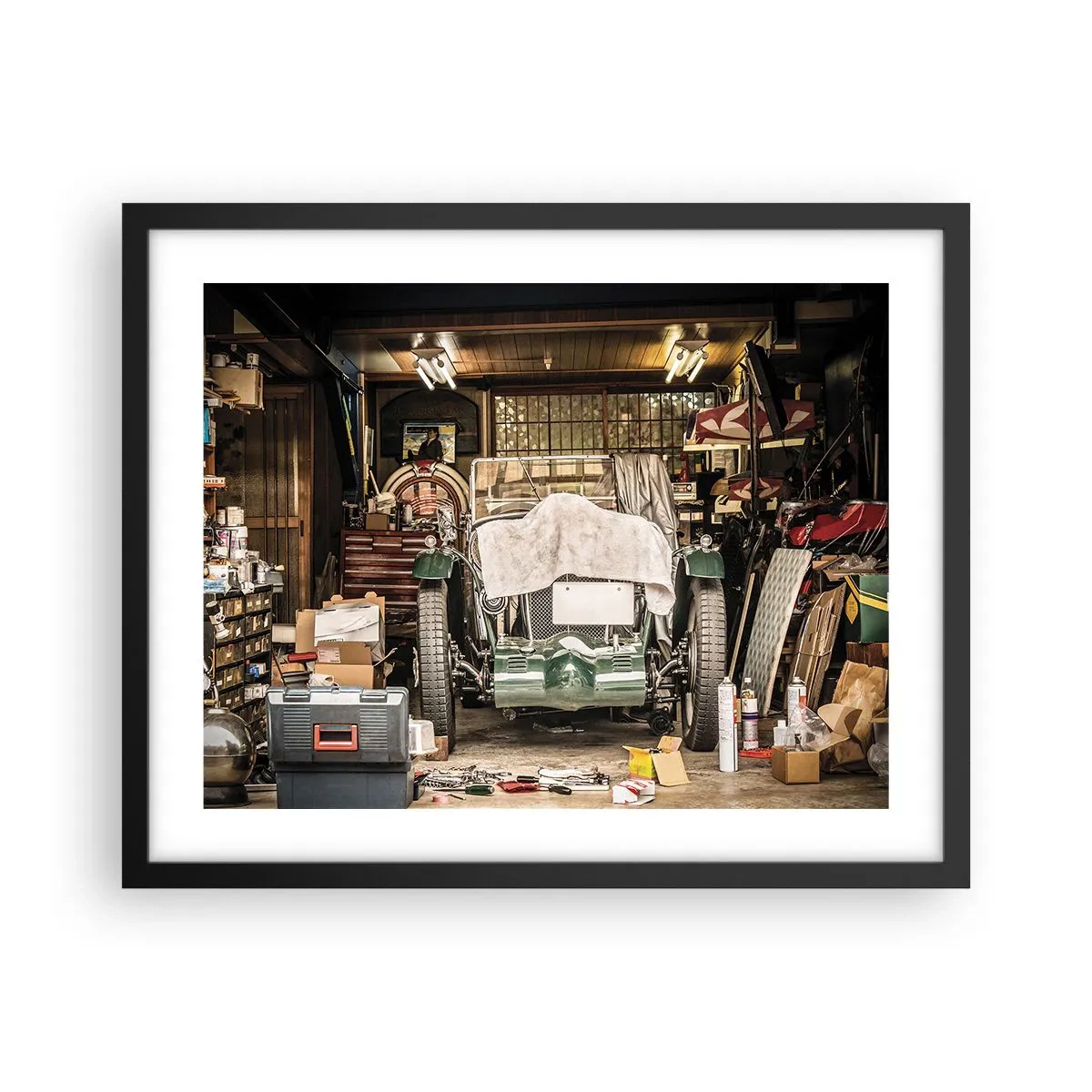 Poszter fehér keretben - Vissza a múltba - 50x40 cm