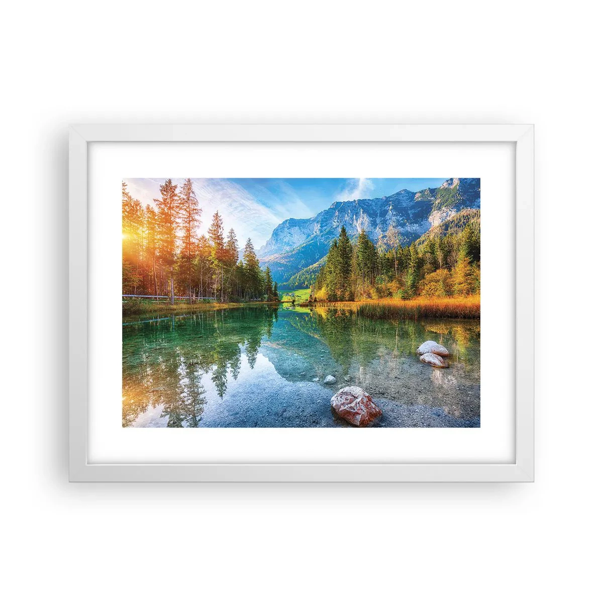 Poszter fekete keretben - Az ősz enyhesége - 40x30 cm