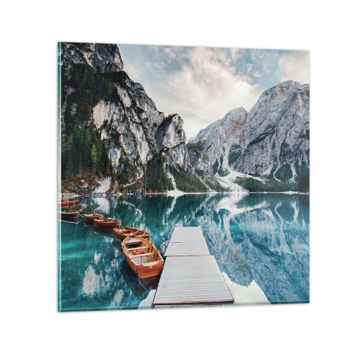 Üveg kép - Megmutatjuk a szépséget - 70x70 cm