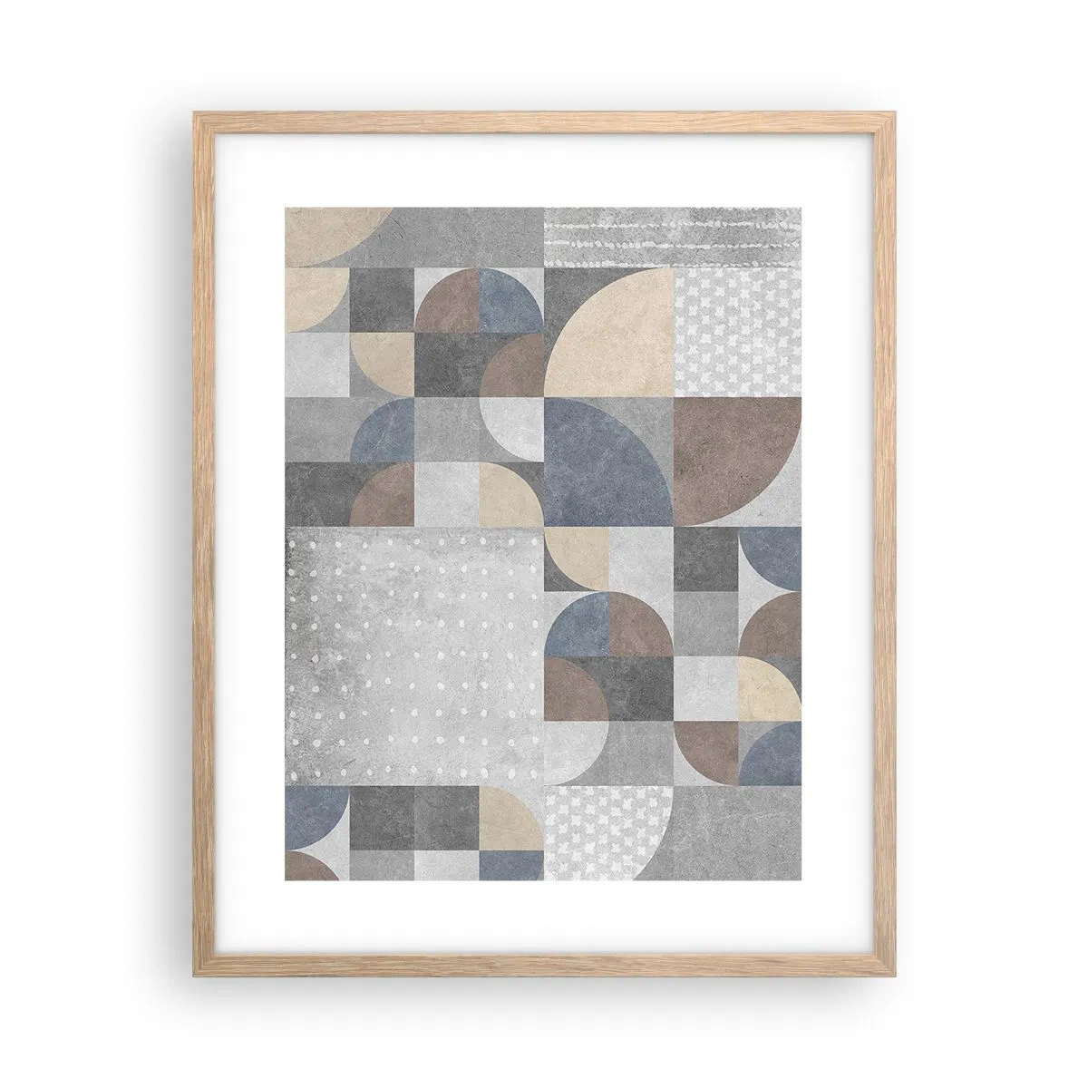 Poszter világos tölgy keretben - Kerámia fantázia - 40x50 cm