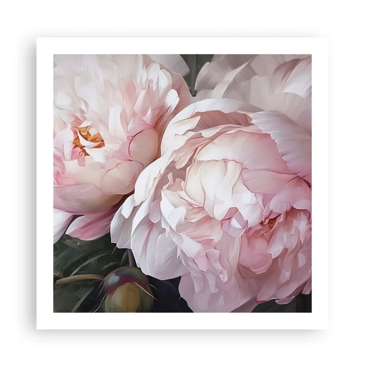 Poszter - Virágba borulva - 60x60 cm