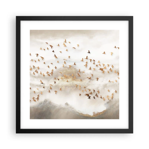 Poszter fehér keretben - Itt az idő... - 40x40 cm