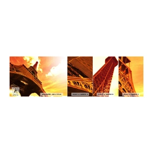 Fotótapéta Minta Standard Eco - Monumentális, mert nappal aranyozott - Város, Párizs, Eiffel-torony - 100x30 cm