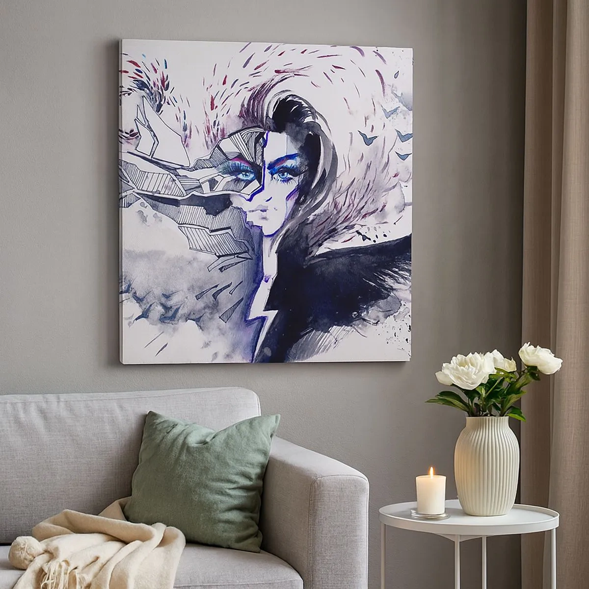 Vászonkép - Démoni és gyönyörű - 30x30 cm