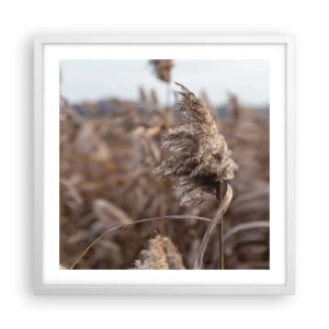 Poszter fekete keretben - Ideje elrepülni a széllel - 50x50 cm