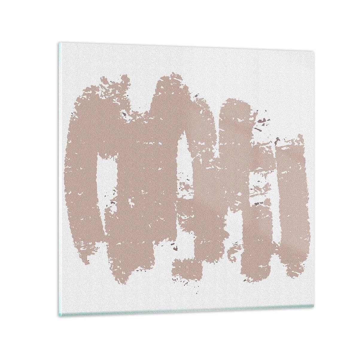 Üveg kép - Absztrakció lágy rózsaszínben - 70x70 cm