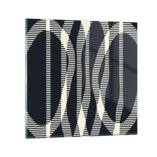 Üveg kép - Sötétség megtörése kísérlete - 30x30 cm