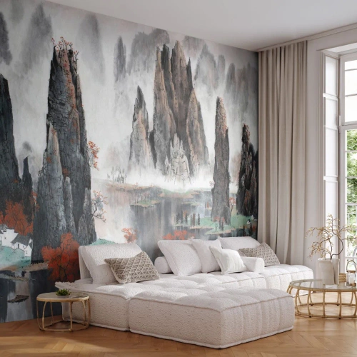 Fotótapéta Premium Canvas - Erőteljes őrök - Absztrakció, Fantázia, Tájkép - 500x350 cm