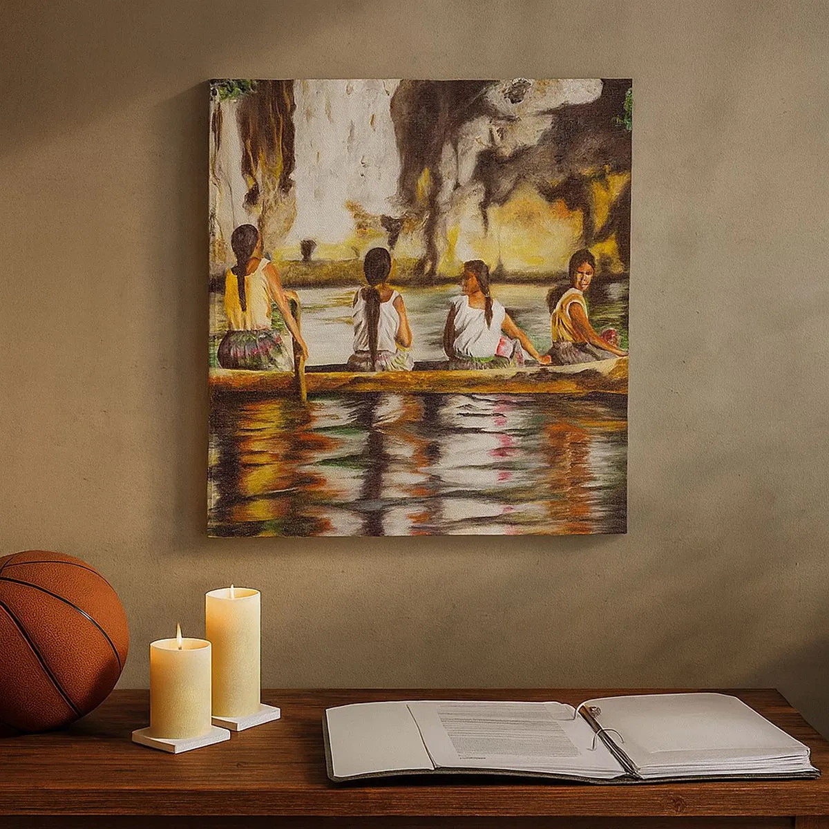 Vászonkép - Egy polinéz paradicsomban - 30x30 cm