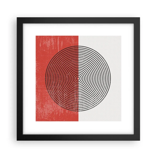 Poszter fehér keretben - Pont a célba - 30x30 cm