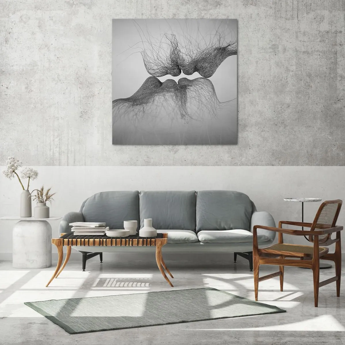 Üveg kép - A szél csókja - 60x60 cm