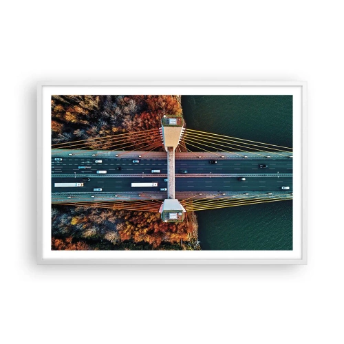 Poszter fekete keretben - TÚL a vizeken, túl az erdőkön - 91x61 cm