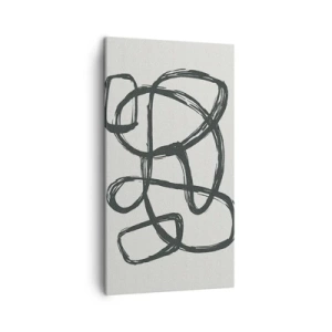 Vászonkép - Hurkolt absztrakció - 45x80 cm